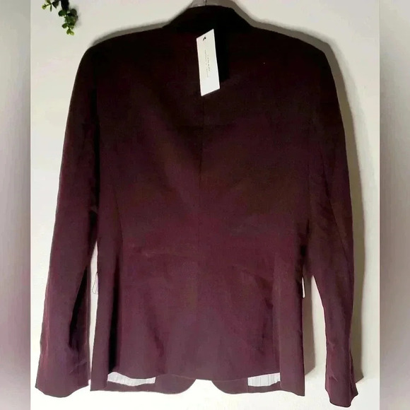 Tahari Arthur. S.Levine Purple/Mulberry, Burgundy 2 Button  Blazer Small Nwt - Picture 2 of 8